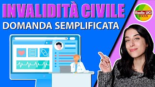 ♿ INVALIDITÀ CIVILE 📄 domanda semplificata [upl. by Sindee]