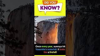 fire fall waterfall  did you know facts facts [upl. by Wolfgram42]