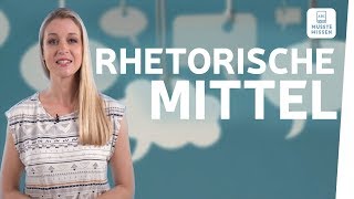 Rhetorische Mittel erkennen I musstewissen Deutsch [upl. by Louis577]