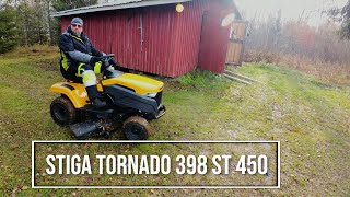 Stiga Tornado 398 ST 450 hydrostaatti kokemuksia [upl. by Eki]