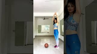 Full body strengthening exercises with Medicine Ball 🏀fitness corepower fullbodyworkout legday [upl. by Ssej]