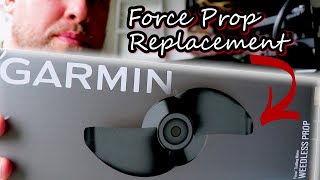 Garmin Force Trolling Motor Vibration and Prop Replacement [upl. by Arlee]