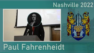 Nashville Convention 2022  Paul Fahrenheidt [upl. by Kinzer]