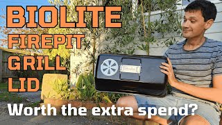 BIOLITE Firepit Grill Lid Review for charcoal and firewood cooking [upl. by Benilda]