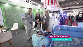 Cart Studio Interview  Sandip Arora with Firoz H Naqvi at Indian Ice Cream Expo Gandhinagar 24 [upl. by Kcor]