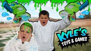 EPIC NERF Slime Blaster Game [upl. by Amalbena]