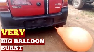 DIY Bursting a Giant Balloon Using Your Cars Exhaust System [upl. by Mayyahk529]