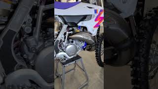 Freshly installed FMF Factory Fatty Exhaust and Shorty Silencer on 2024 YZ125 Anniversary Edition [upl. by Elana]