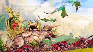 Lord Mazdamundi Awakens for War Lizardmen vs Skaven  Total War WARHAMMER 2 [upl. by Siloum]