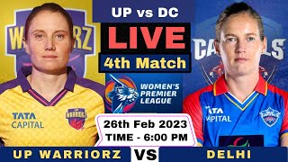 LIVE UPW vs DCW WPL Live Match  UP Warriorz vs Delhi Capitals Women Live 4th T20 Match WPL 2024 [upl. by Imotih]