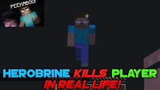 HEROBRINE KILLS GROWN UP IN REAL LIFE [upl. by Rojas]