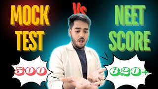 MOCK TEST vs NEET SCORE  scoring low in neet mock test neet2024 neetmocktest [upl. by Cecilius154]