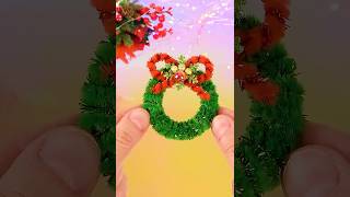 DIY Mini Christmas Wreath  Christmas Crafts [upl. by Relyat916]