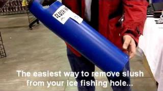 Ice Fishing Slush Removal Equipment and Gear  beats the inhaler hands down [upl. by Bhayani]