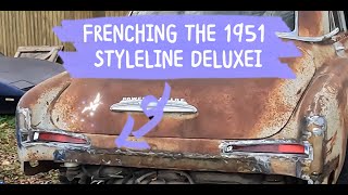 Frenching the 1951 styline deluxe taillights [upl. by Reinert]