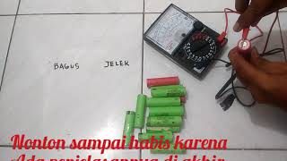 Cara cek battery bekas yang masih bagus dan sudah jelek [upl. by Arakal]