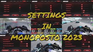 All about settings in BETA Monoposto 2023 [upl. by Naggem137]