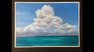 161 How to paint Cumulus Clouds for beginners ACRYLIC [upl. by Gentilis996]