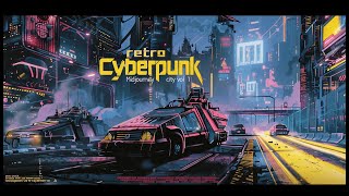 Retro Cyberpunk City Midjourney vol 1 [upl. by Akcebar367]