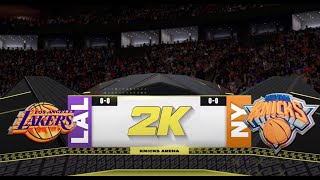 PS5 NBA 2K25  GAMEPLAY KNICKS VS LAKERS [upl. by Treulich]