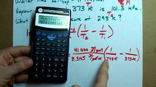 Find the Vapour Pressure ClausiusClapeyron Equation [upl. by Ettenig]