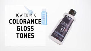 How to Mix Colorance Gloss Tones  Goldwell Education Plus [upl. by Lib]