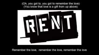 Rent  Seasons Of Love Karaoke [upl. by Bohlin305]