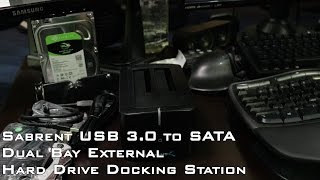 Unboxing  Sabrent USB 3 0 to SATA Dual Bay External Hard Drive Docking Station [upl. by Waxler]