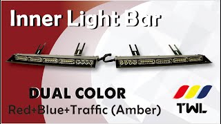 Inner Bar  Interior visor light bar Dual Color [upl. by Nisior396]