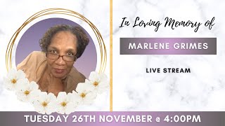 Celebrating the life of Marlene Grimes [upl. by Bray745]