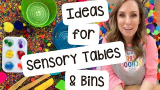 Ideas for the Sensory Table in a Preschool Prek or Kindergarten Setting [upl. by Terrie]