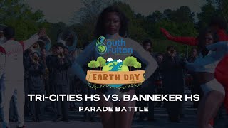 2024 TriCities High School Band  S Fulton Earth Day Parade Battle vs Banneker HS  WATCH IN 4K [upl. by Battista]