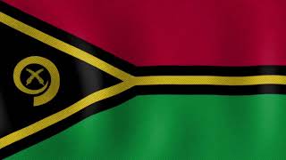 Flag of Vanuatu with National Anthem A Tribute to Vanuatu Vanuatu nationalanthem [upl. by Marlen465]