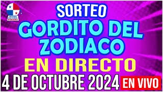 🔰🔰 EN VIVO SORTEO GORDITO DEL ZODÍACO  4 de OCTUBRE de 2024  Loteria Nacional de Panamá [upl. by Aynwat265]