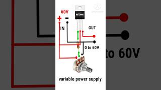 Virable power supply 060  adjustable voltages  DC voltage regulators shorts electronic [upl. by Swainson911]