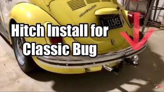 Hitch Install on ‘69 VW Beetle [upl. by Haslam]