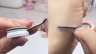 How to Use Reusable SelfAdhesive Eyelashes 2022 [upl. by Shere]