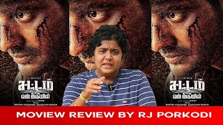 Sattam En Kaiyil Review  RJ Porkodi  Sathish [upl. by Aehs880]