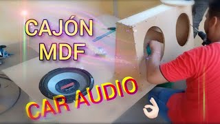 COMO HACER UN CAJON PARA BAJOS 12quot  SUBWOOFER  PIONNER [upl. by Mac]