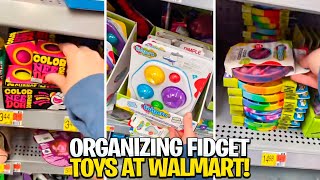 Organizing Fidget Toys at Walmart 🛒 Mrs Bench [upl. by Leirud]