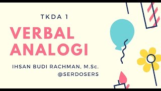 Tips Verbal Analogi TPDA TKDA PLTI 2024 [upl. by Sokem]