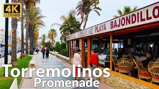 Walking on the Promenade in Torremolinos Spain in April 2023 4K Ultra HD 60fps [upl. by Fredi729]