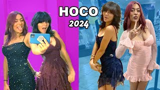 Trying On Homecoming Dresses 2024 [upl. by Yatnoed]