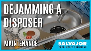 How to Dejam a Disposer  Salvajor Disposers [upl. by Arahk]