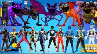 KAMEN RIDER ULTRAMAN AND POWER RANGERS VS POPPY PLAYTIME MONSTER in STUMBLE GUYS [upl. by Tound]