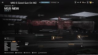 Warzone The M16 Full Auto is Really good [upl. by Rydder]