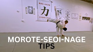 MoroteSeoiNage Tips  Riki Judo Dojo [upl. by Eem89]