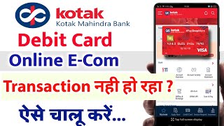 How To Unblock Kotak Bank Debit Card in 3 minutesUnblock Debit Card Through Sms [upl. by Livy]