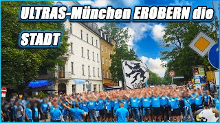 TSV 1860 München ULTRASFANMARSCH  Fanaufnahmen  Atmosphäre [upl. by Heron]