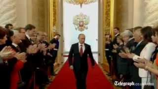 Vladimir Putin sworn in as Russian President at Kremlin ceremony [upl. by Armilla170]